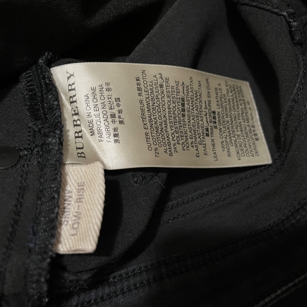 Authentic Burberry Black Jeans - Picture 3 of 5